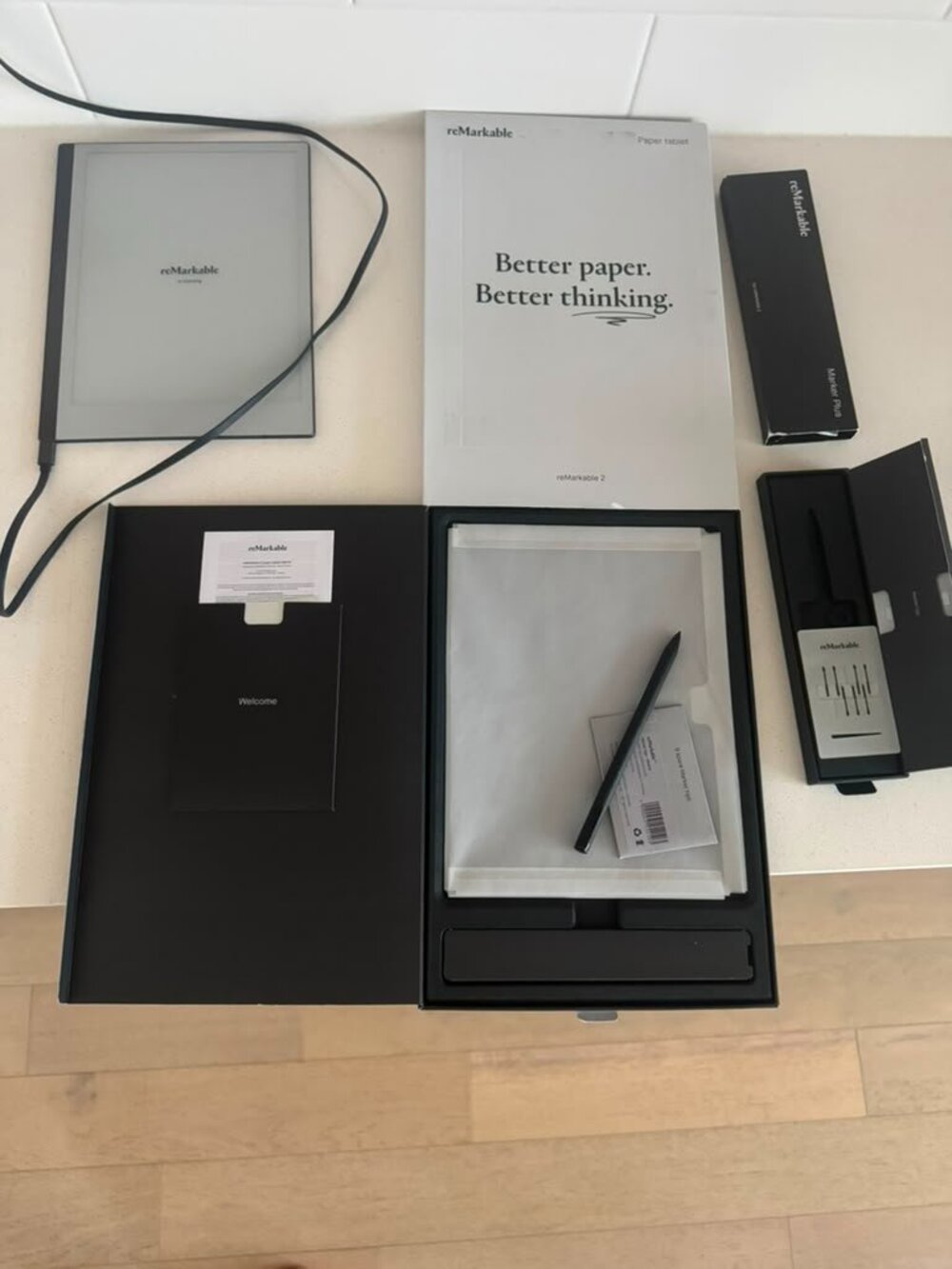 reMarkable 2 Paper Tablet + Marker Plus + Original Box (Excellent Condition)